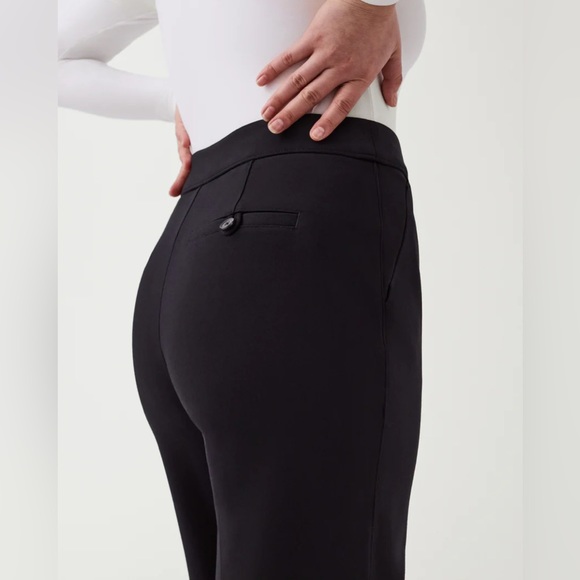 Spanx Black Wide-Leg Trousers - Picture 4 of 5